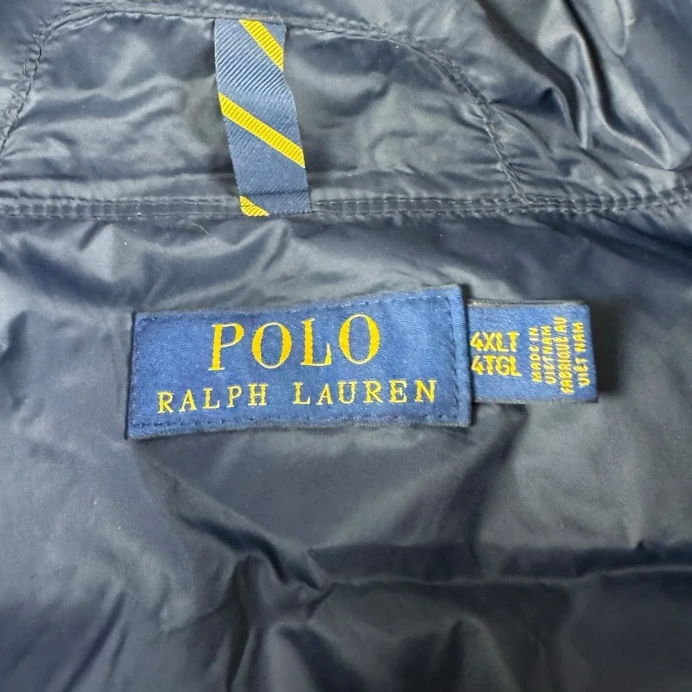 Men's Polo‎ Ralph Lauren Packable Down Puffer Jacket Blue Size 4XLT